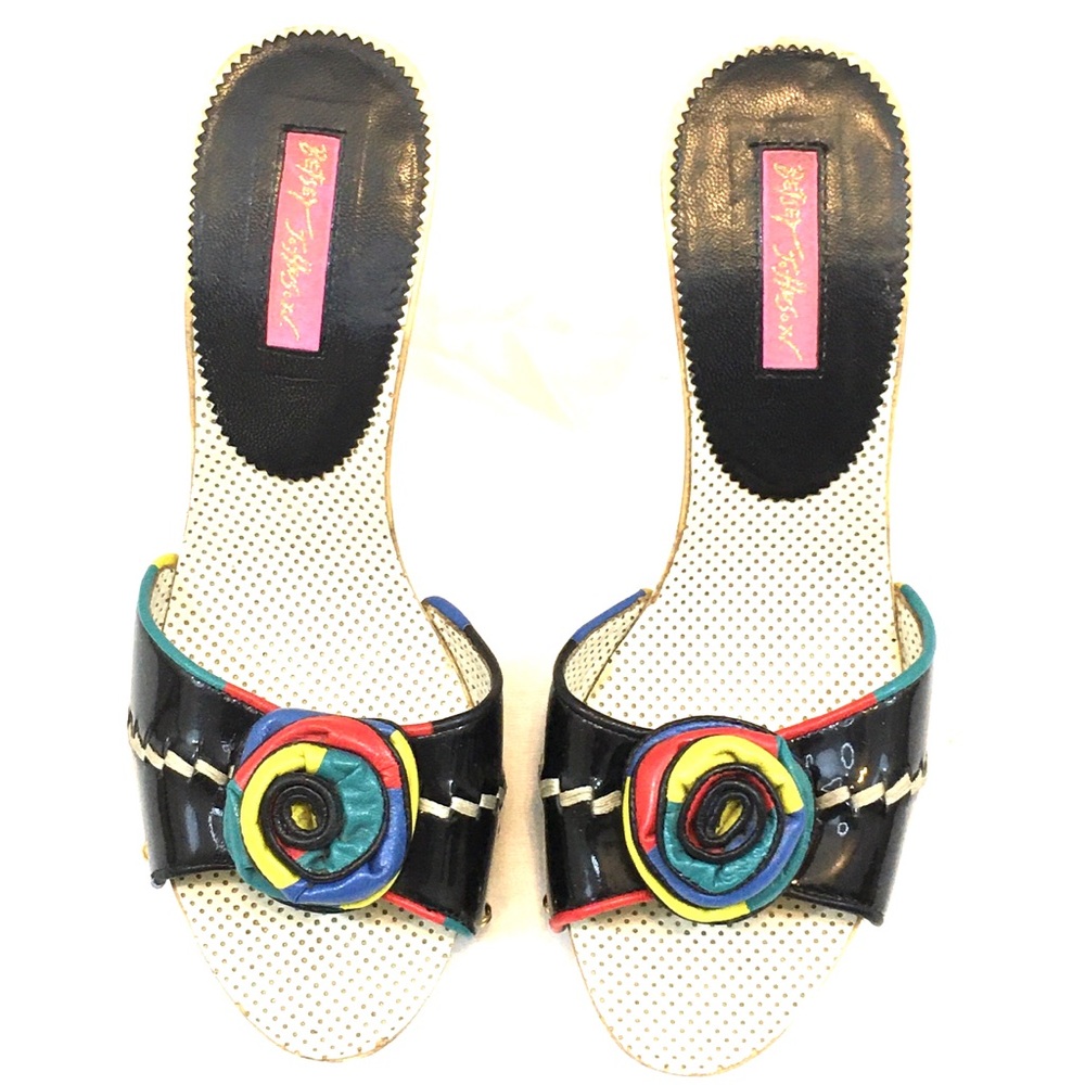 Betsey Johnson Patent Leather Mule